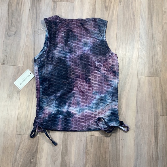 Last Chance ❌ 💜$8ifbundle3 No Comment tie dye print honeycomb stretch  top L jr - Picture 12 of 16